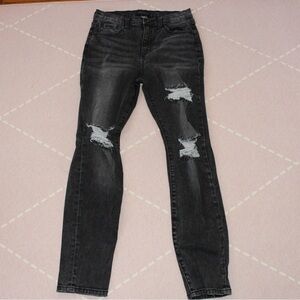 Maverick The Collection Women’s Black Jeans Ripped 7/W28 Trendy